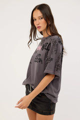 Neovision Tagger Relaxed Tee Washed Black
