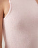 knit cotton blend racer maxi dress in pink