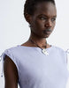 & Other Stories linen midi dress with asymmetric hem in light lilac