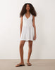 Miss Selfridge broderie halterneck corset mini dress in cream