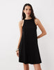 mini trapeze dress in black