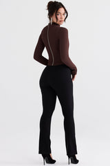 cocoa knitted corset