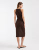 ONLY crochet midi dress in chocolate