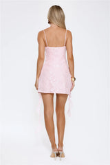 Glitter Glaze Sequin Mini Dress Pink