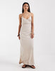 ONLY bust detail maxi cami dress in stone