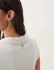 4505 active polo neck tennis dress with pleated skirt in white