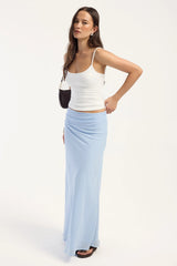 Luck & Trouble Aliyah Maxi Skirt Blue
