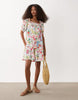Accessorize postcard print mini beach dress in multi