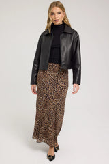 Perfect Stranger Serengeti Leopard Maxi Skirt Leopard