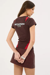 Neovision Interval Baby Tee Brown/Red