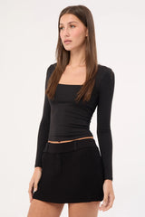 Lioness North Night Knit Skirt Onyx