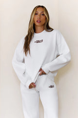 BASE Fleece Round Neck Sweatshirt White