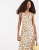 AWARE sleeveless v-neck maxi dress in cream floral print