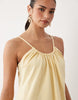 low scoop back mini cami dress buttermilk yellow