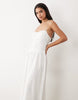 broderie cami maxi dress in white