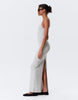 Weekday racer back maxi dress in heather gray