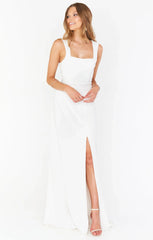 Paris Gown ~ White Stretch