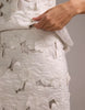bridal 3D floral cutwork mini skirt in ivory
