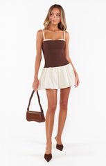 Tiffany Skort Dress ~ Chocolate and Cream