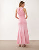 Pretty Lavish Shayla ruched cut out jersey maxi dress in peony pink