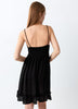 Mango Teen strappy mini dress with embellishment in black