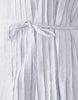 Gina Tricot pure cotton v neck strappy volume maxi dress in light blue