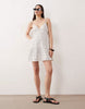 Aray semi-sheer mini beach dress in polka dot