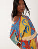 Never Fully Dressed Petite Tilly off shoulder plisse maxi dress in kaleidoscope print
