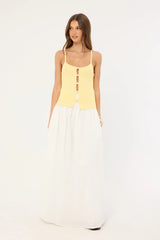 Sndys The Label Odessa Knit Tank Top Pollen