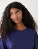 Weekday oversized T-shirt dress in dark blue