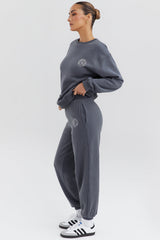 slate fleece back jogging trousers