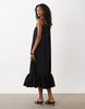 Motel Veraux poplin maxi dress in black