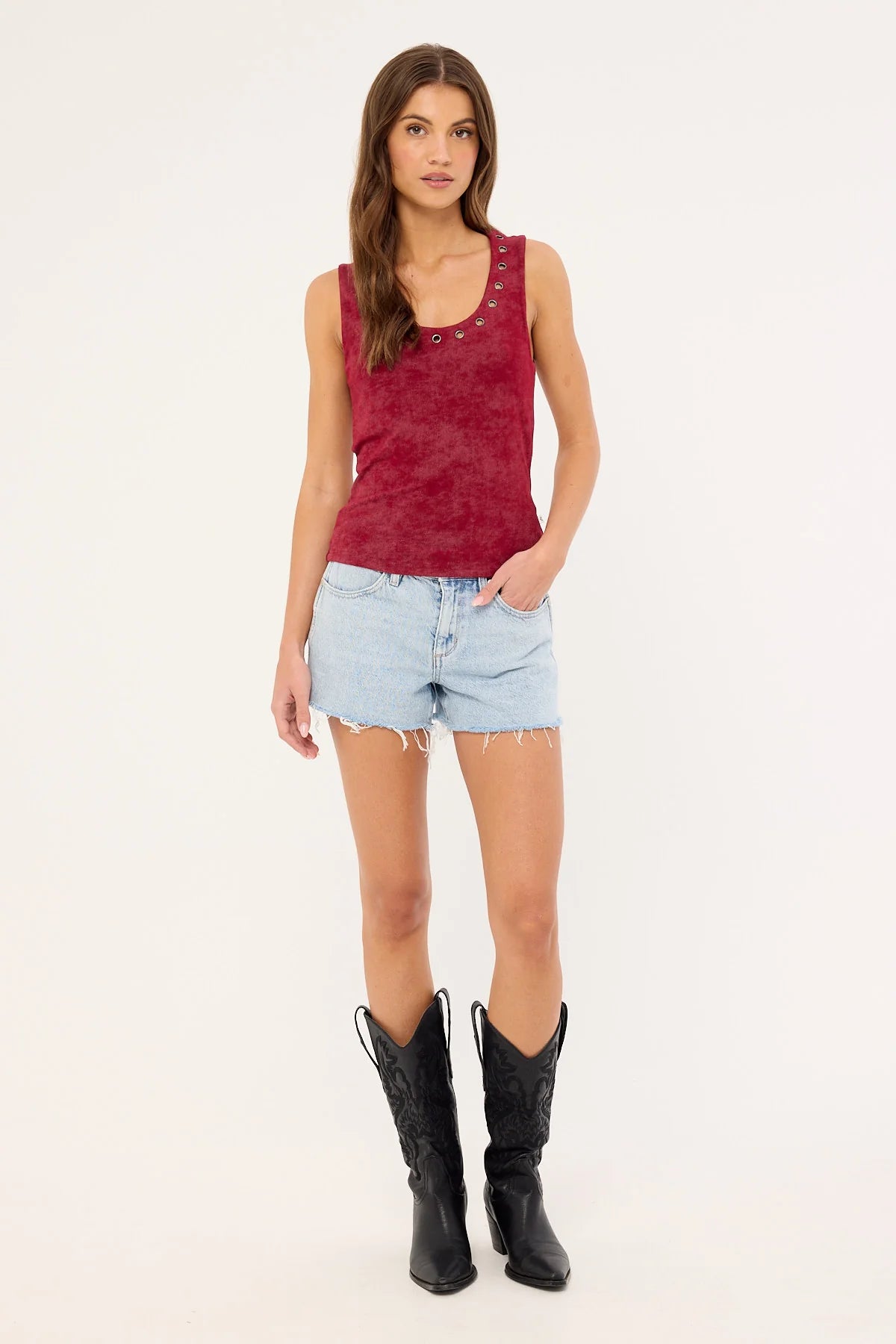 Wrangler Low Bells Denim Short Ocean To Ocean