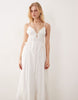 Kiss The Sky Lucia gathered midaxi dress in white