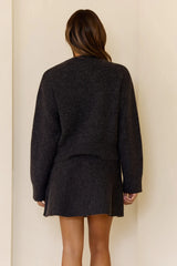 Cozy Spark Knit Set Charcoal