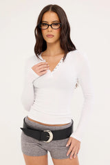 Luck & Trouble Lumia Knit Short Grey Marle