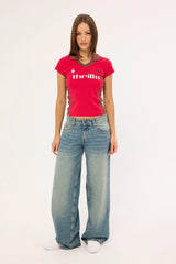 Thrills Hot Shot Polo Club Tee Cherry