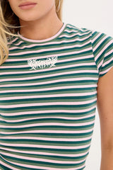 Neovision Mercy Baby Tee Pink Stripe