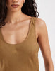 & Other Stories linen viscose maxi dress in soft brown