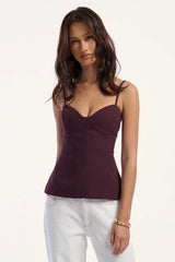 Perfect Stranger Rio Bodice Top Plum