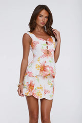 Bloomscape Mini Skirt Floral