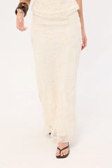 Luck & Trouble Nala Maxi Skirt Cream