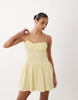 broderie cami mini dress in buttermilk