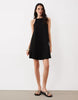 mini trapeze dress in black