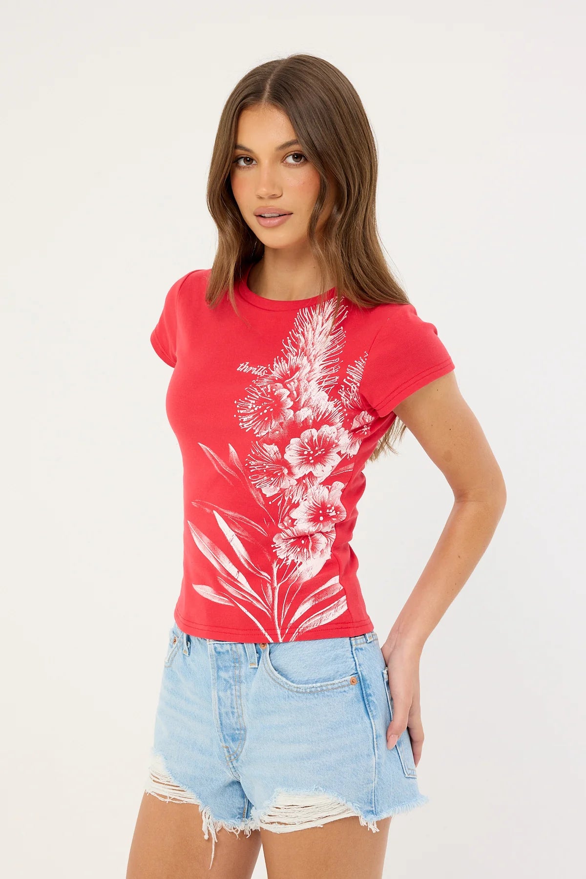 Thrills Boundless Club Tee Flame Red