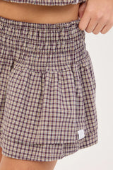 Worship Cheek Shirred Circle Skirt Blackberry