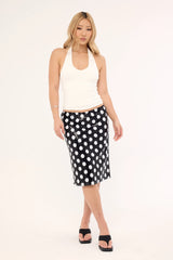 Motel Kavivi Skirt Polka Sequin Monochrome