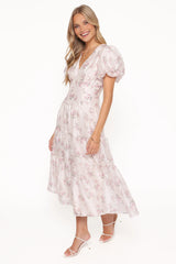 Jocelyn Maxi Dress - Ivory/Pink Floral