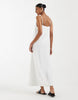 Vero Moda jersey floral broderie cami midi dress in white