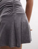 COLLUSION cami skort dress in heather gray